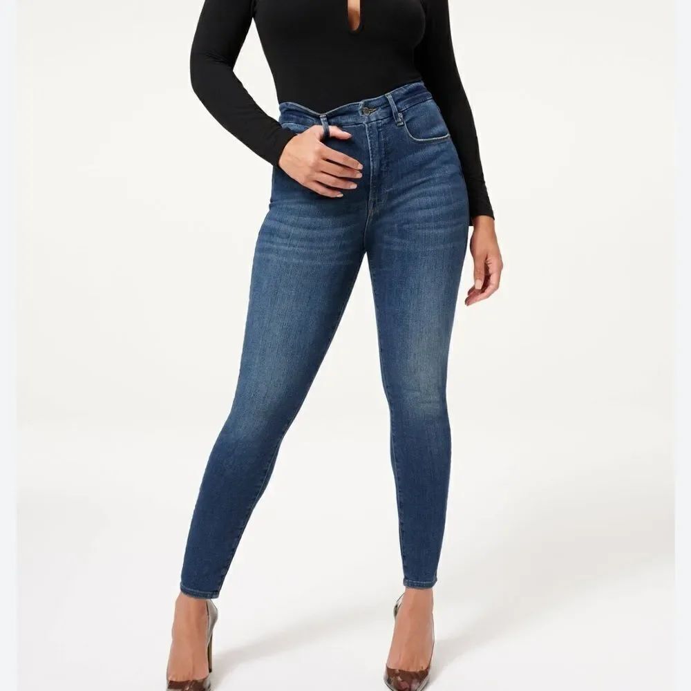 Good American Good Legs High Waist Ankle Skinny Jeans Women's 6/28